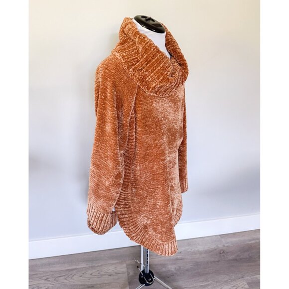 Anthropologie Moth Benilda Chenille Tunic Oversized Turtleneck Sweater - Picture 10 of 12